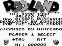 RodLand sur Nintendo Game Boy